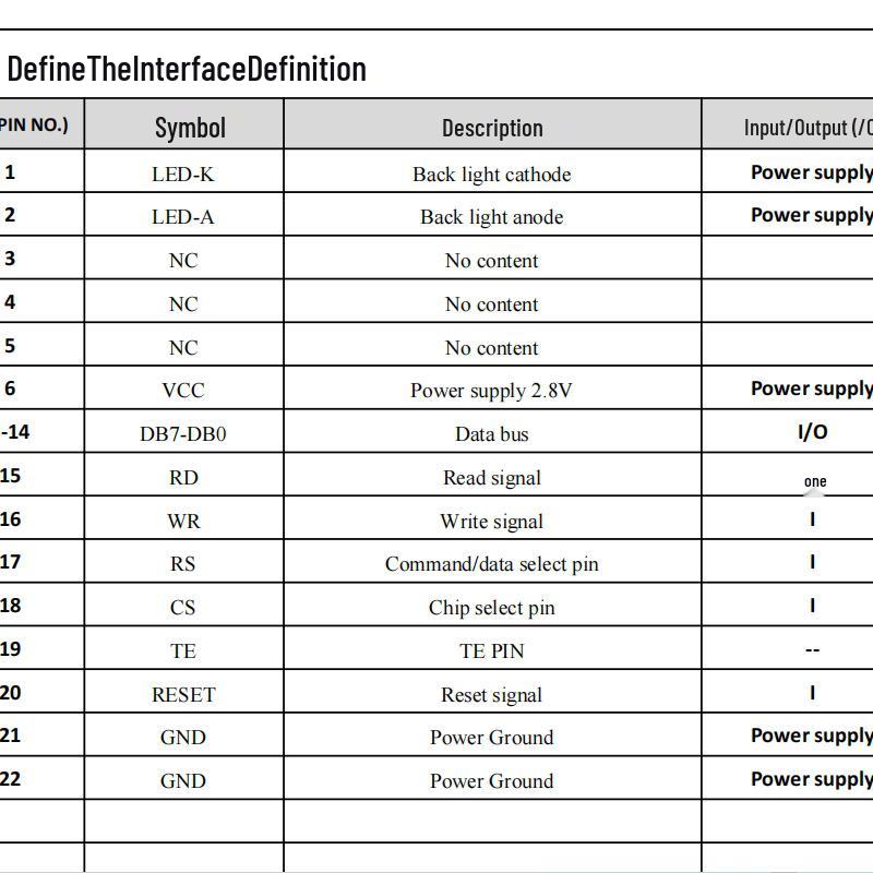 2" HD LCD TFT Display, 240x320 IPS, MCU8080 Interface