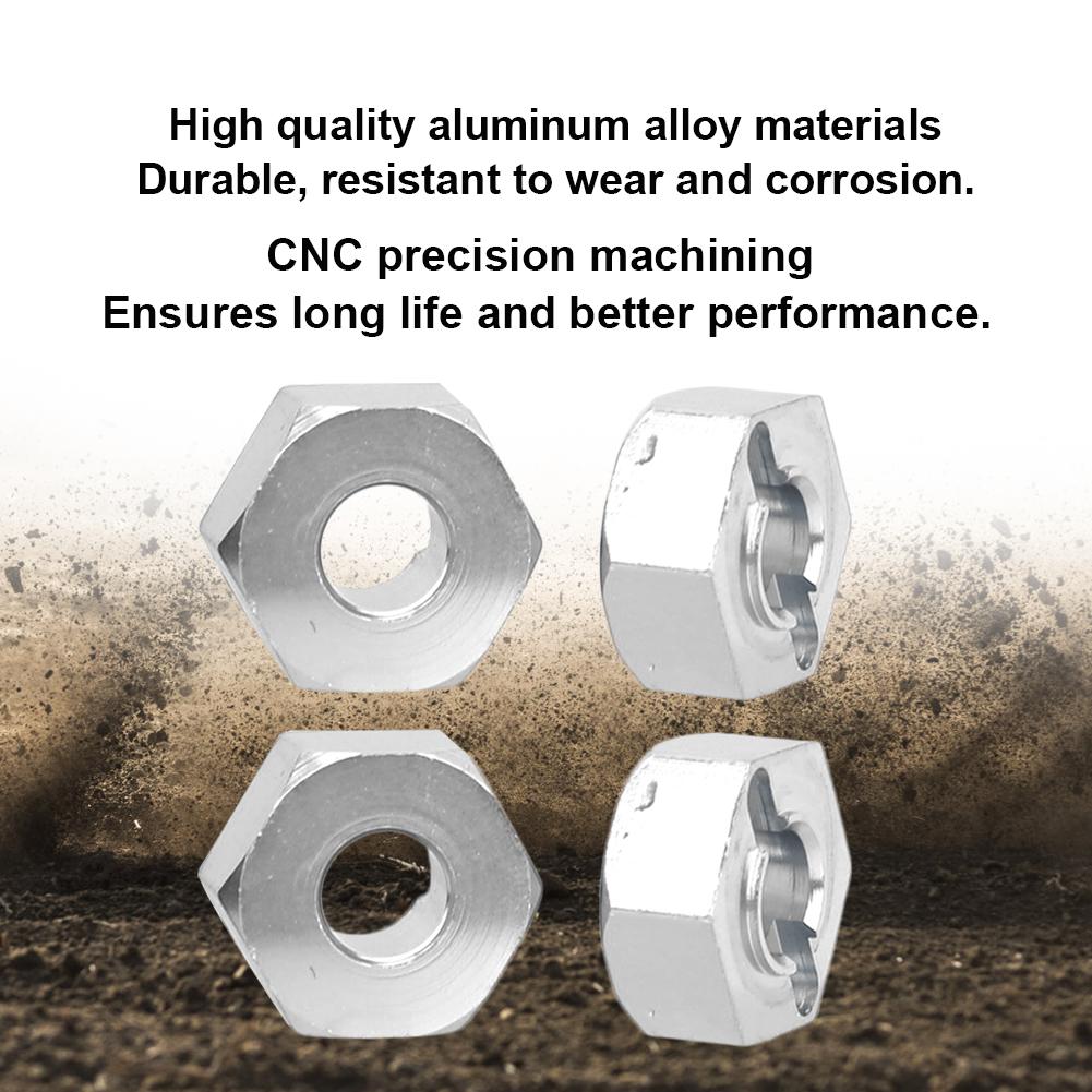 Aluminum Alloy 5.5MM RC Hex Mount Connector Fit for   RC 1:10 Off Road Vehicle Upgrade Parts(Blue K949-009B )