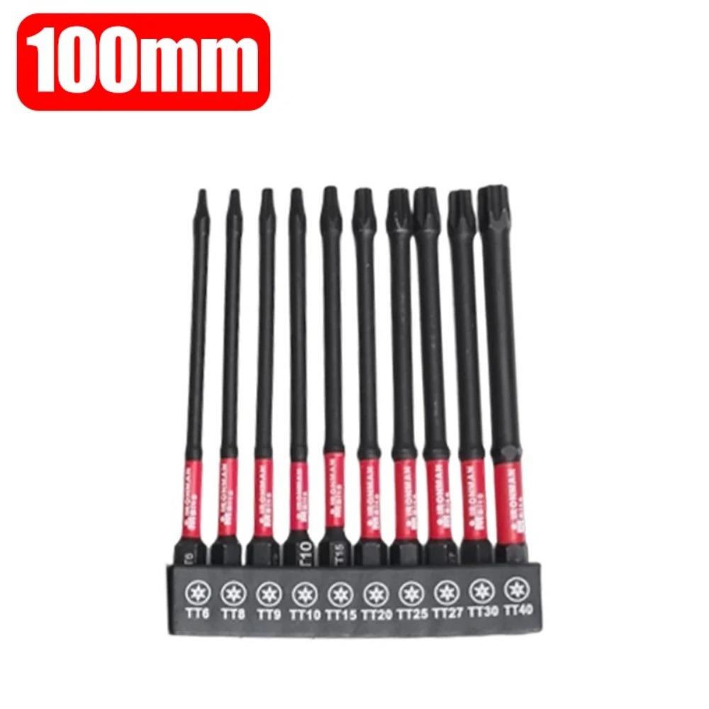 Batch Head Impact Screwdriver Bits S2 Steel Hex Shank Screwdriver Bits  With Holder