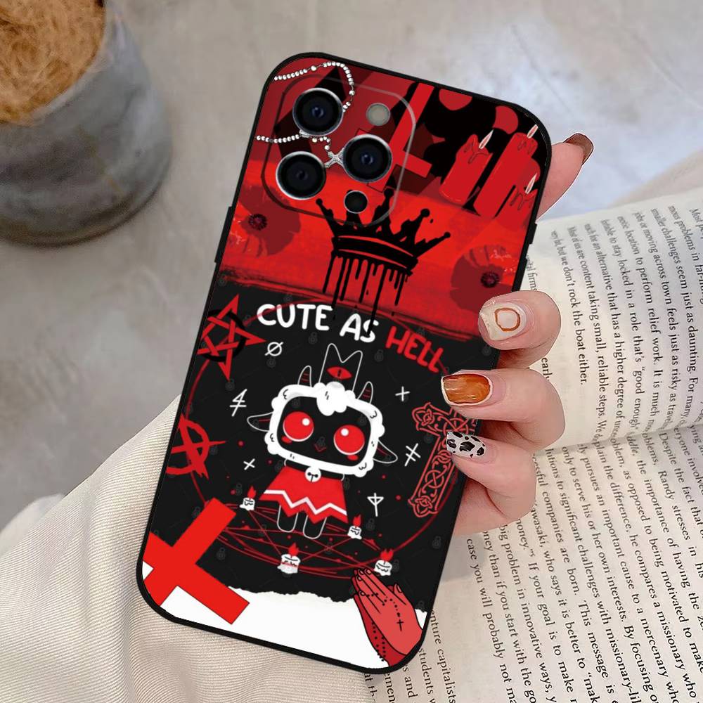 

Games Cult of the Lamb Phone Case For iPhone 17,16,15,14,13,12,11 Plus,Pro Max,XS,Soft Silicone Black Cover iPhone11ProMax