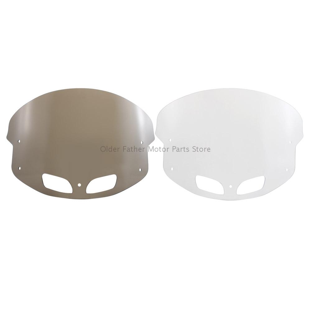 14" Motorcycle Windshield Front Fairing Windscreen Wind Deflector For Indian Chieftain Roadmaster Springfield 2014-2019