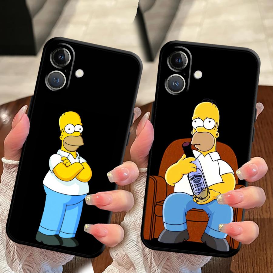 Simpson's Father's Daily Routine Soft Back Phone Cover Case for iPhone X XS XR 7 8 12 13 Mini 15 Plus 11 17 16 Pro Max SE 17Air