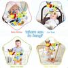 Cartoon Plush Bed Bell Crib Mobile Colorful Animal Spirals Activity Toy for Baby Sensory Visual Auditory Development