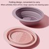 Foldable Silicone Makeup Brush Cleaning Bowl Powder Puff Washing Soft Mat Eyeshadow Brushes Clean Tools Scrubber Box