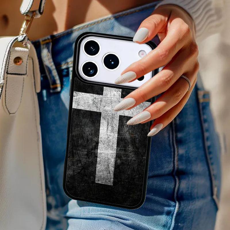 Jesus Christian Faith Cross Phone Case For iPhone 17 Air 14 15 13 12 Max Cover For Apple 14 15 16 16e 11 Pro Max Plus