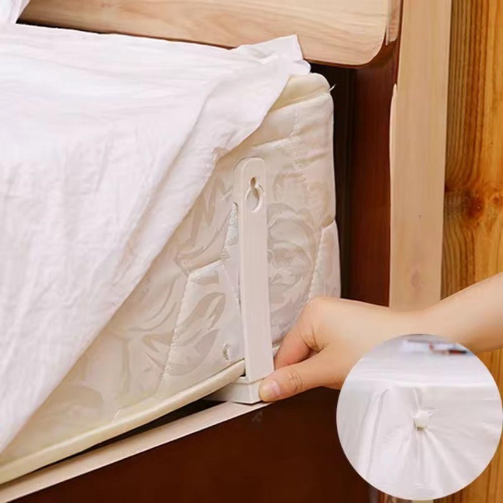 4Pcs Non-slip Bed Sheet Clip Invisible Bed Sheet Buckle Bed Sheet Fixing Clip  Quilt Fixing Tool