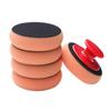 6 Stuks/Set Auto Wax Was Polijst Pad Spons Schoonmaak Schuim Kit Badstof Microvezel Applicator Pads Met Grijper Handvat Auto-Styling