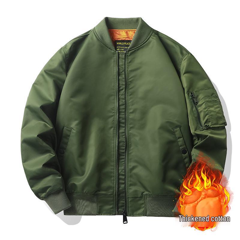 Spring & Autumn MA-1 Men's Pilot Jacket: Loose Fit Flight Style