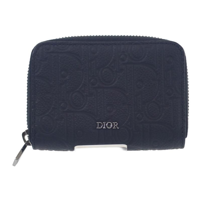 Dior 2ESBC316FLG_H00N Coin Case Black Calfskin Women