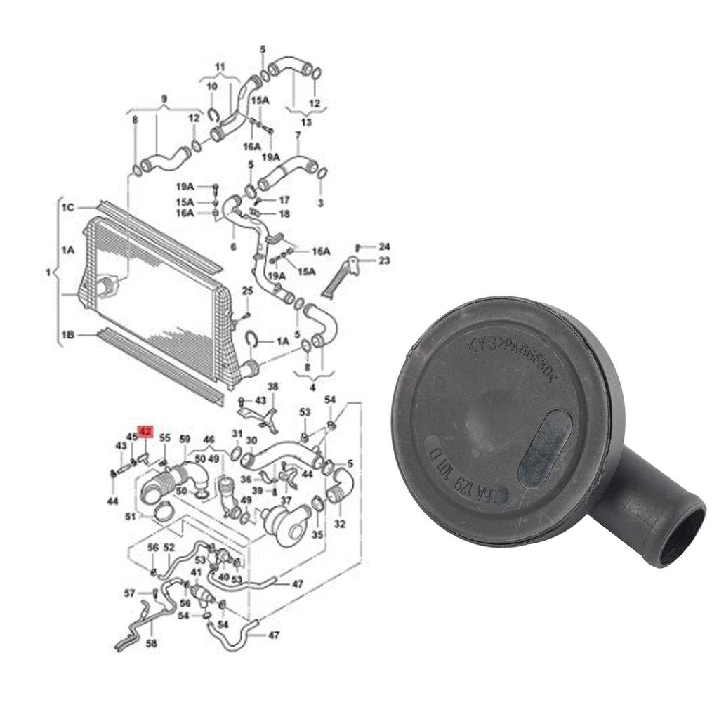 1.8T PCV Crankcase Vent Purge Valve for VW Jetta Golf Bora Passat A3 A4 A6 TT Seat Leon Skoda Octavia 06A129101A 06A129101D