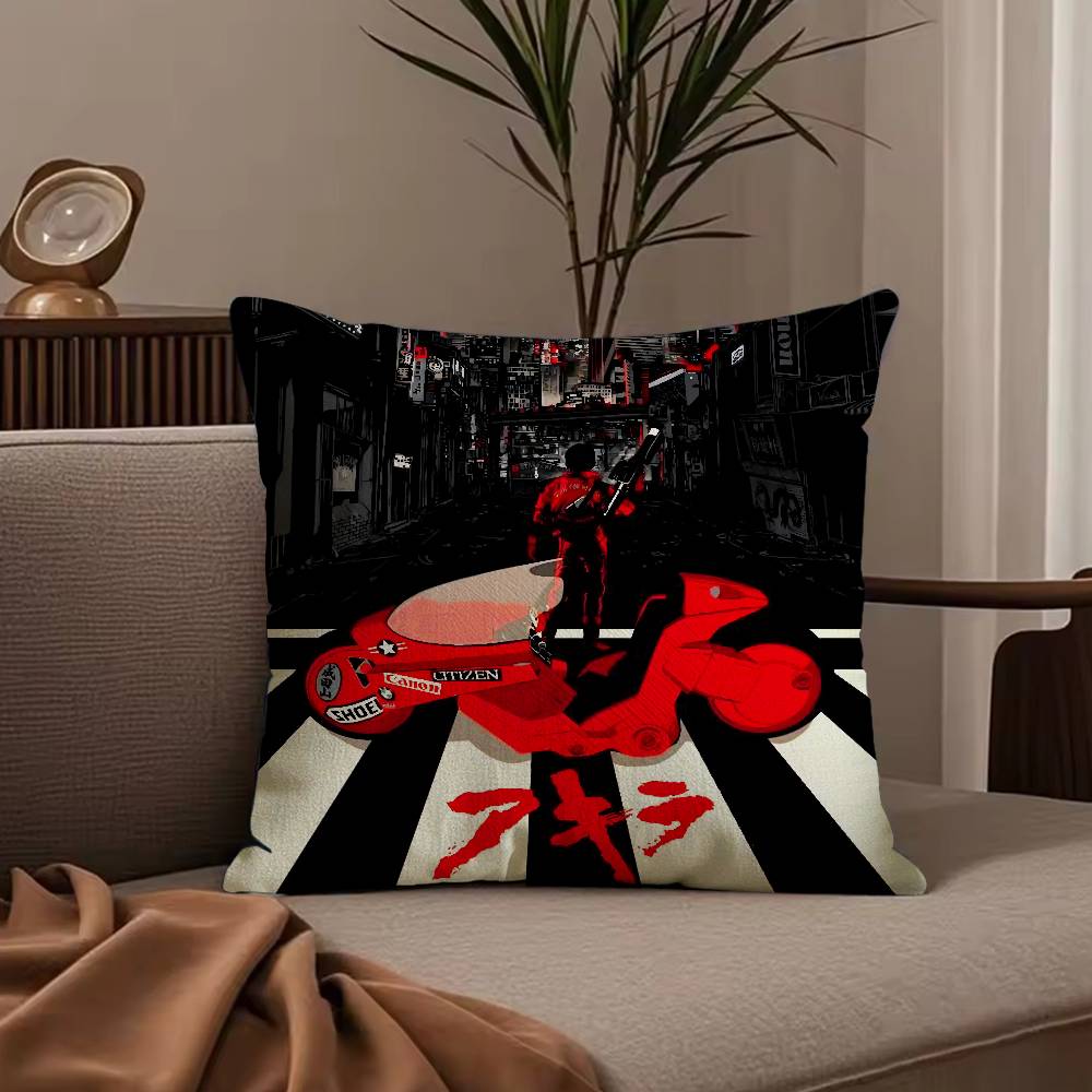 Anime Manga A-Akira Pillow Case Anti-dustmite Pillowcase Invisible zipper silky short plush Sofa cushion cover