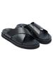 Moda Nuove Eleganti Pantofole Antiscivolo da Uomo in Vera Pelle Tomaia in Pelle di Vacchetta di Alta Qualità Morbide Comode Traspiranti Sandali Scarpe da Uomo per Uso Quotidiano
