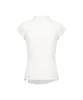 Aejeuyua Kitsch Snap Half-Neck T-Shirt White