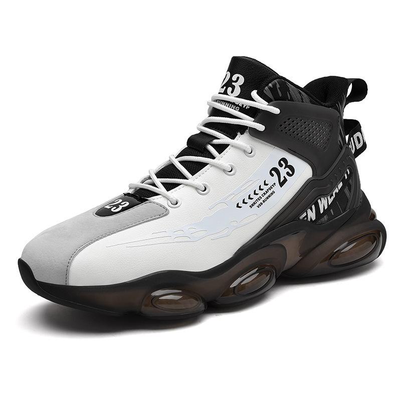 Men's Shoes Autumn and Winter Fleece Warm Casual Shoes Fashion Shoes Practical Basketball Sports Shoes Leather