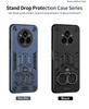 Dual Finger Ring Armor Cover for OPPO Realme 14 Pro Plus Case for Realme 14 Pro Rotate Metal Bracket Kickstand Holder Case Capa