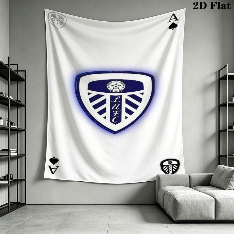 Leeds poster  Wall Hanging Printed Fabric Blanket Decorative Tapestries for Bedroom Living Room Home Decor