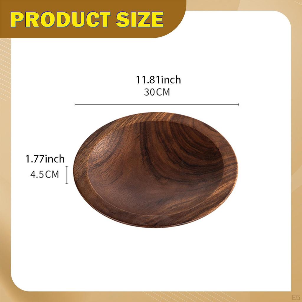 Style Decorative Wooden Salad Bowl for , Versatile Home Accessory