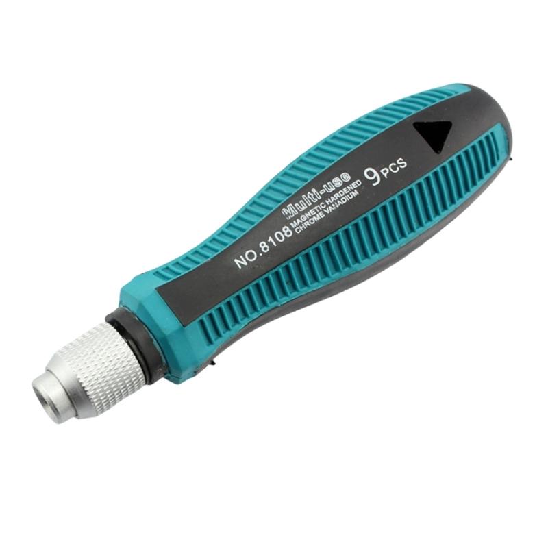 

Screwdriver Handle Self Locking Adapter Connecting Rod with Antislip Designs for Professional Technicians Household Use 1