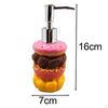 Distributeur de savon mignon en forme de beignet pour les mains pour salles de bain et plans de travail de cuisine