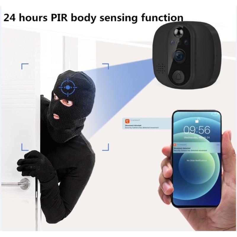 4,3 tommers kikkhull Visuell porttelefon Dørklokke Smart Infrarød Video Porttelefon Dørkameraer Husholdnings Digital WiFi Video Dørklokke
