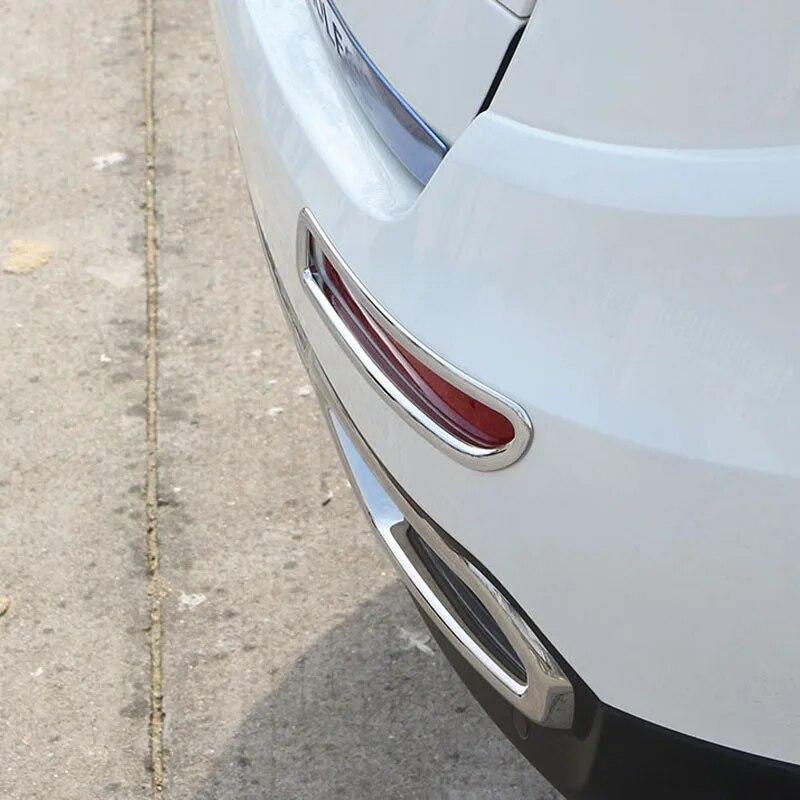 Für Renault Koleos Samsung QM6 2016-Auto Chrom Rückleuchten Schutz Trim Rückleuchten Abdeckung Aufkleber