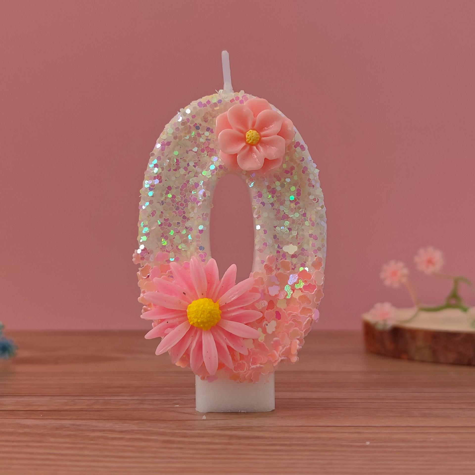 Number Candles 0-9 for Birthday Decorations - 10 Piece Set for Kids Baking One Size