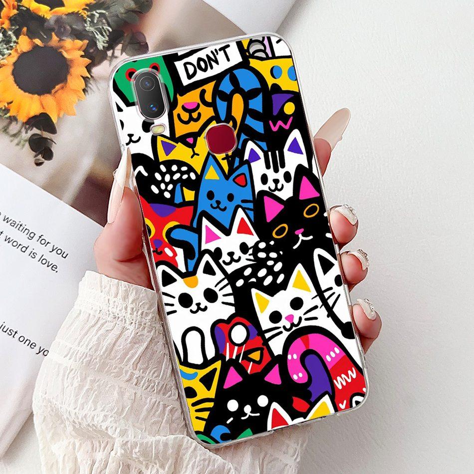 For Vivo Y11 Y12i 1906 1906_20 Fashion Cool Pattern Phone Case For VivoY11 Y 11 (2019) Soft Silicone TPU Cases