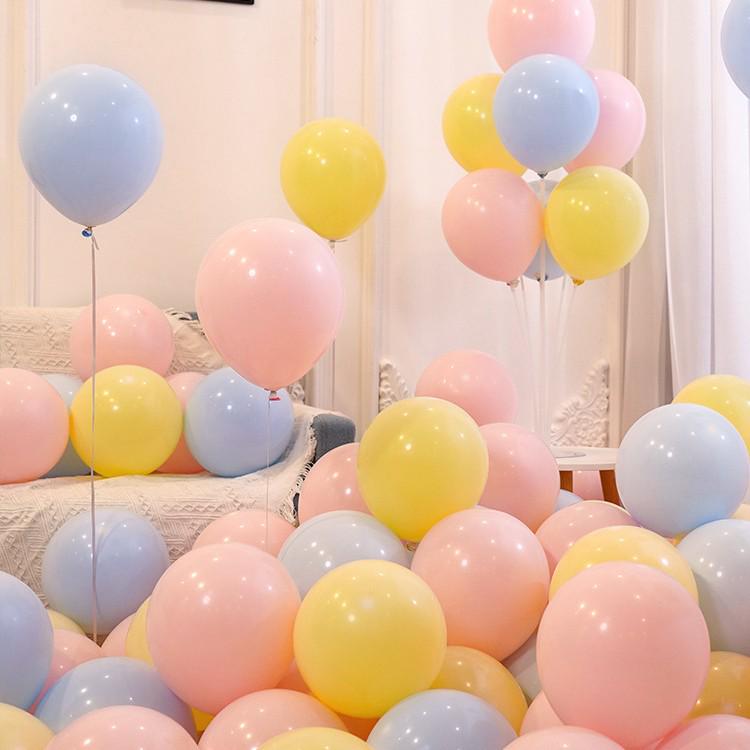 "Non-toxic Macaron Color Balloons - Multiple Colors for Event Decoration"
