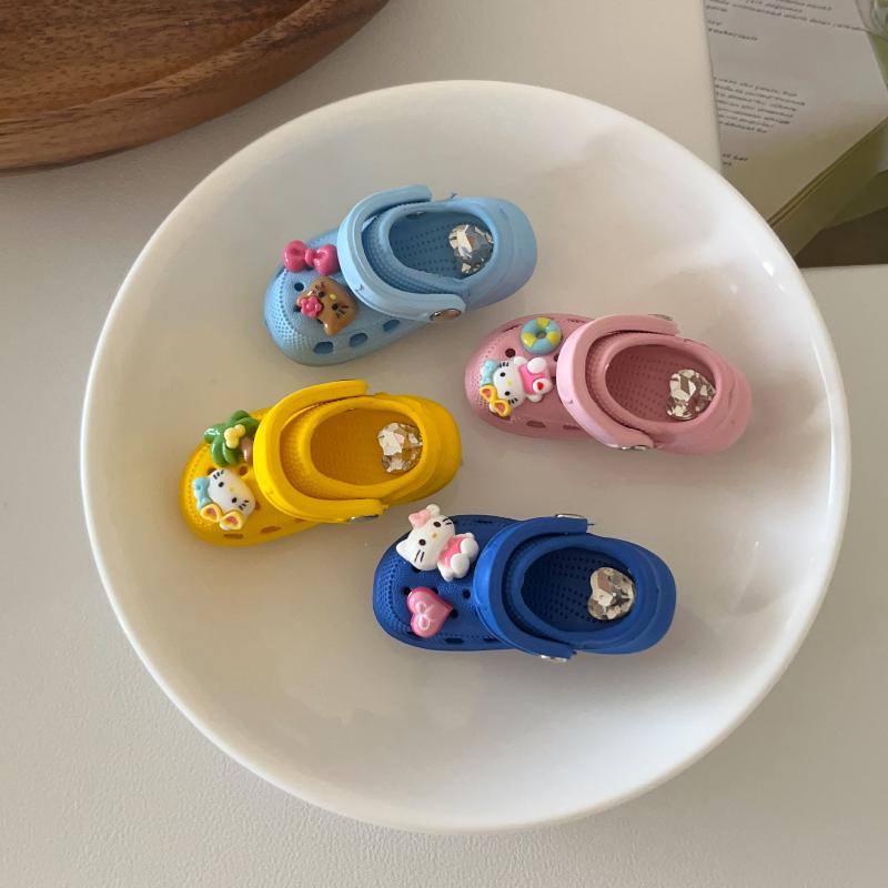 Hello Kitty Duckbill Hair Clips Creative Pink Diamond Slippers Hair Clips Women'S Luxury Side Clip Hair Accories Hairpins