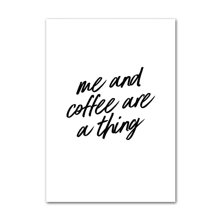 

Кофейный послеобеденный чай хлеб постеры принты холст картины линия чашка кофе скандинавские настенные художественные картины для гостиной кухни декор 21X30cm No Frame