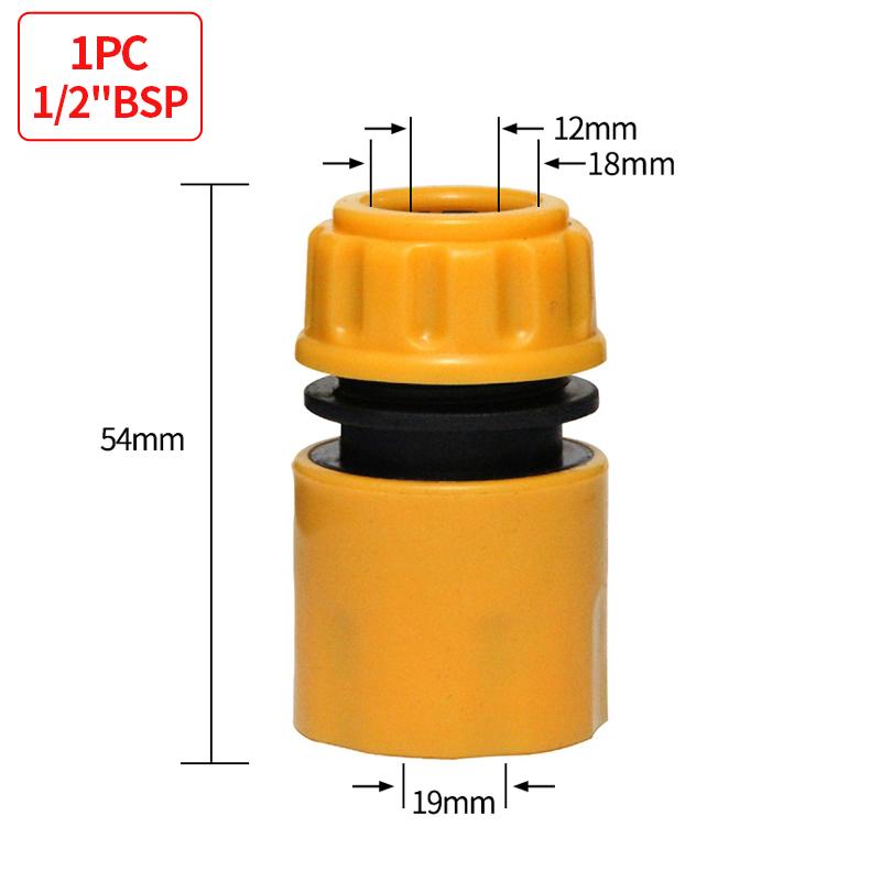 Garden Hose Quick Water Connector For Water Gun Tap 1/2"3/4"3/8" 1 Inch Adapter Irrigation Pipe Joint Fitting Accessories