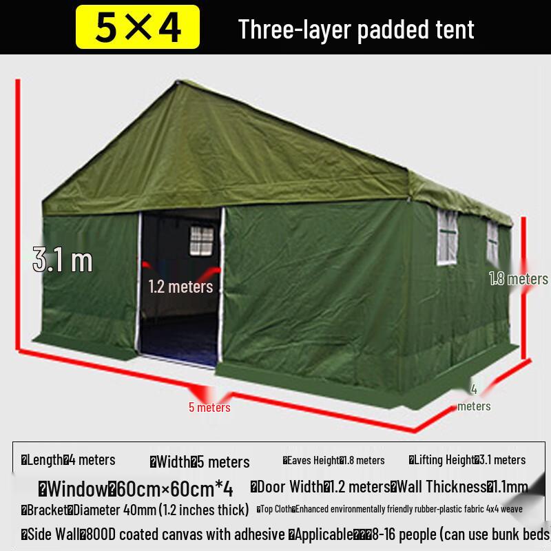 Laicai Outdoor Waterproof & Warm Canvas Tent