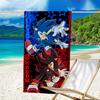 Ultra-Soft Beach Towel with Sonic Theme,Ideal for Pool - Camping, Diving - Perfect Travel Essential, Vibrant Beach Towel.