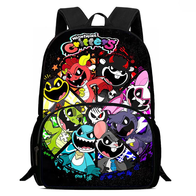 Lachende Crittersnig Htmare Peripherie Anime Rucksack Herren- Und Damen-Schultaschen