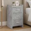 Nightstands Concrete Gray 40 x 36 x 70 cm Engineered Wood