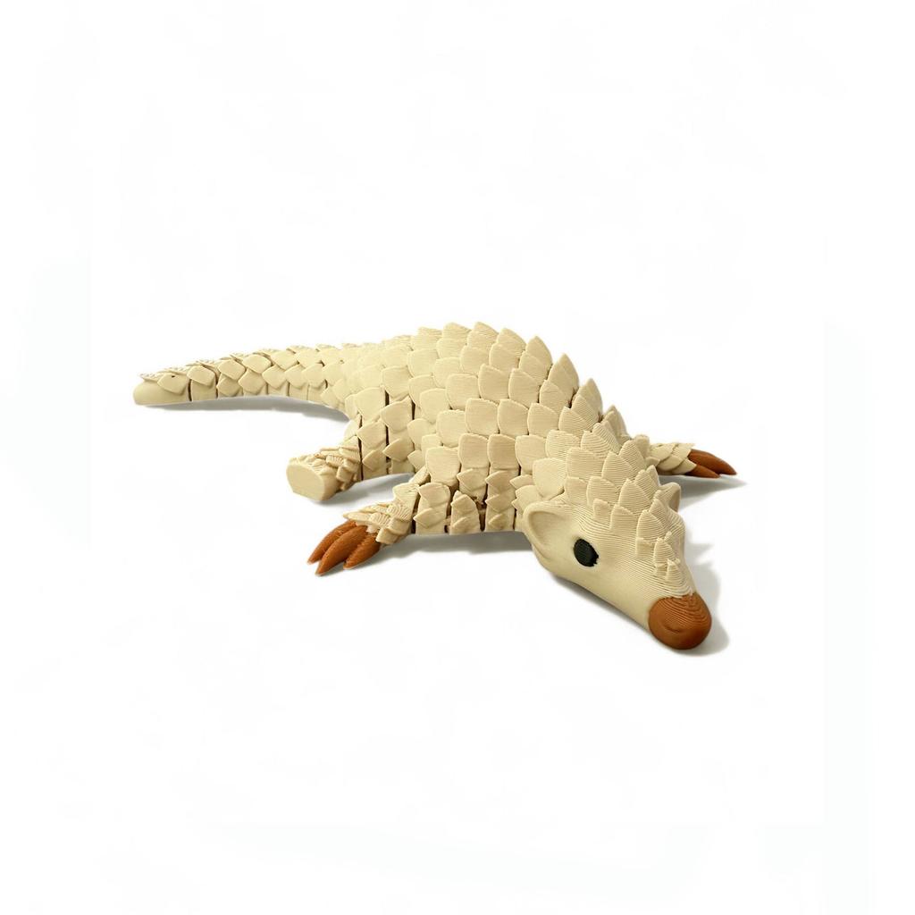 3D Printed Pangolin Toy With Movable Joints Simulated Animal Model For Stress Relief Unique Decompression Tool