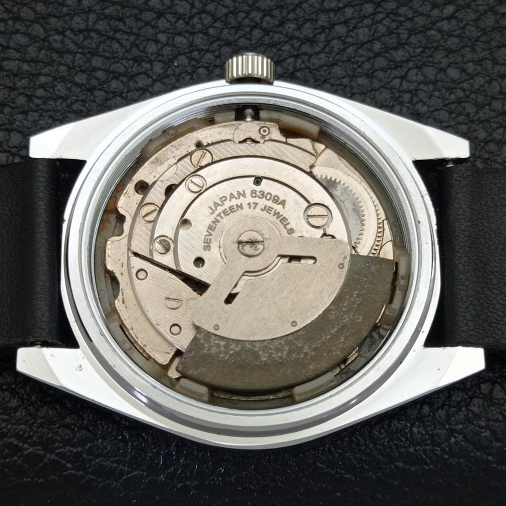 REFURBISHED AUTOMATIC SEIKO 5 MENS WATCH JAPAN MADE BLACK DIAL CUSTOM a440083-2