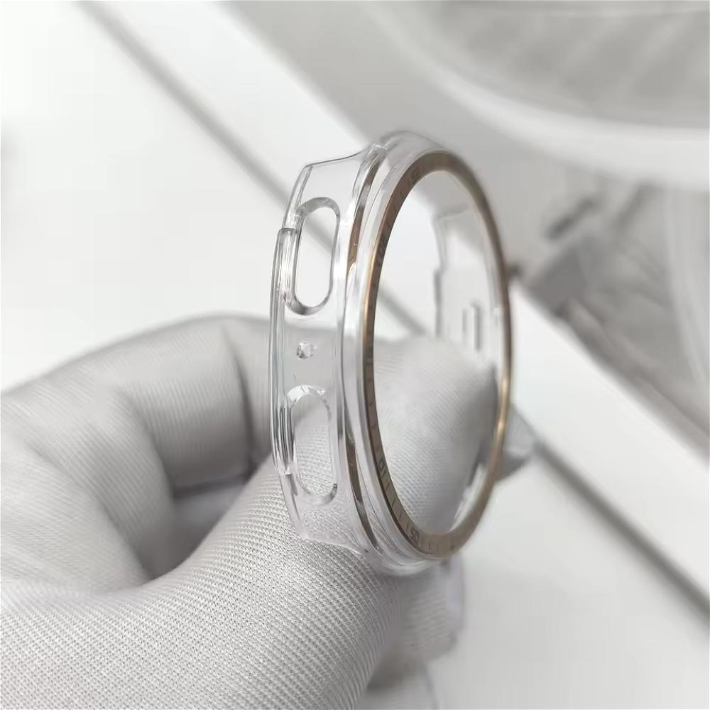 Lünettenring+Abdeckung für Samsung Galaxy Watch 8 Hülle 44mm 40m Schutz Hart PC Bumper Skala Schale Galaxy Watch 8 Schutzhüllen