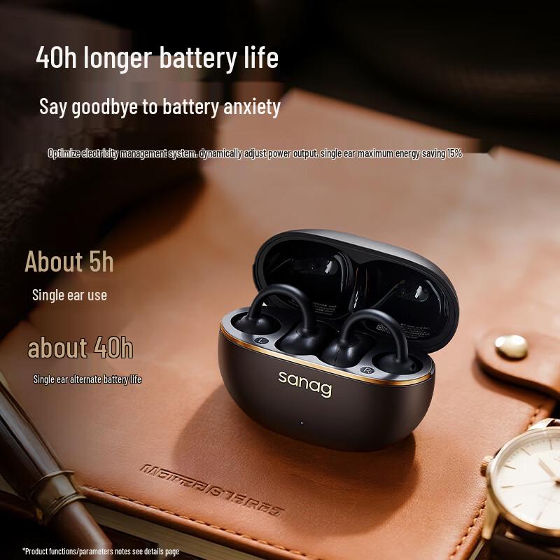 SANAG Z50 Ultra AI Open-Ear Clip Bluetooth Headphones