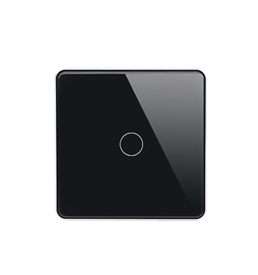 European Standard WiFi Zero Flame Aluminum Alloy Wall Switch (Black,86mm*86 mm&Eu Standard) чёрный