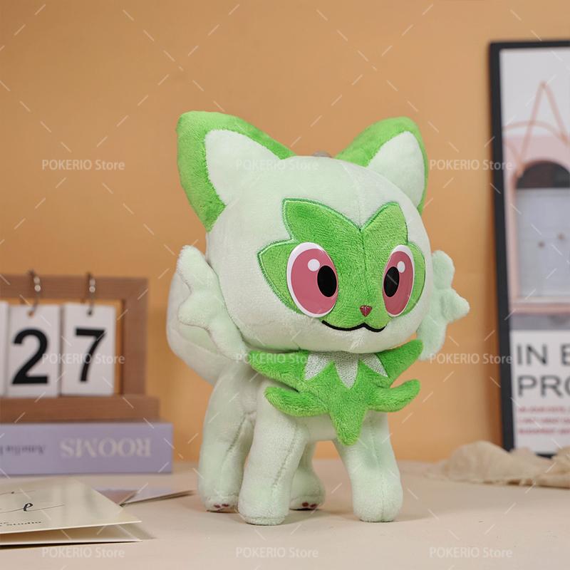 New Original Pokemon Plush Big Eyes Series Sprigatito Vaporeon Pawmi Clodsire Wattrel Soft Stuffed Animal Anime Peripheral Gifts Cuddly Fluffy
