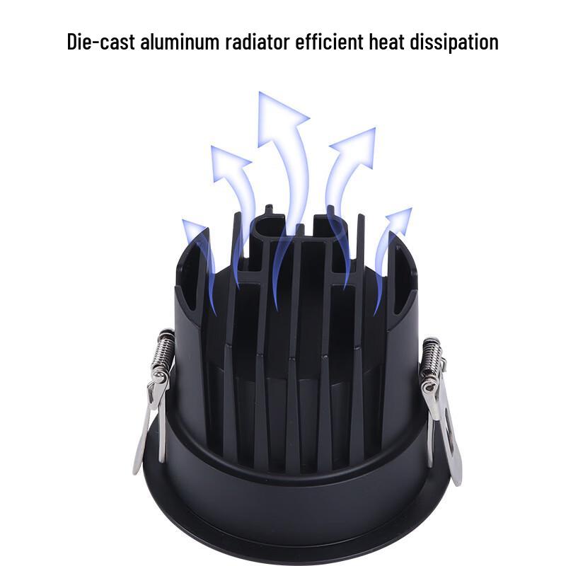 Rahmenloses LED-Einbaustrahler mit einstellbarer Farbtemperatur