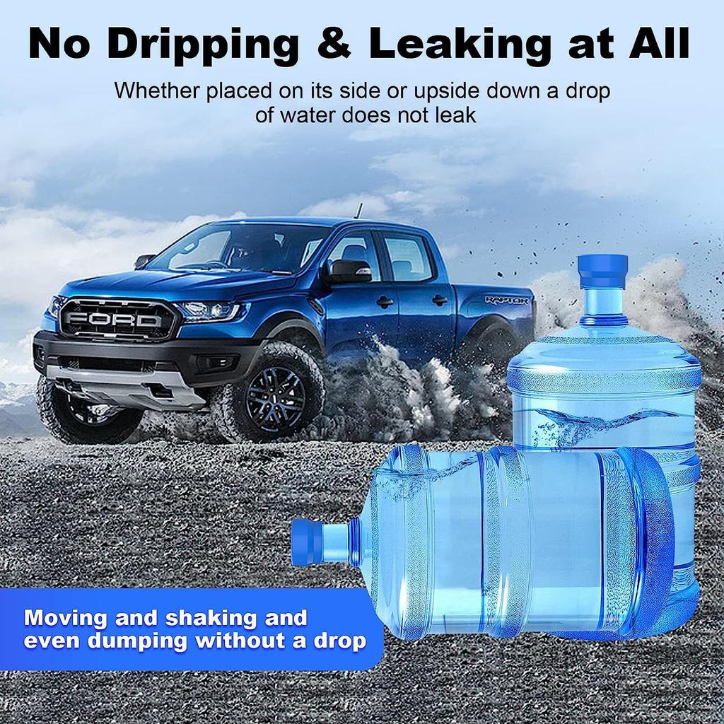 55mm Universal Silicone Water Dispenser Cap For 5 Gallon Bottles Dust Proof Seal Lid Blue