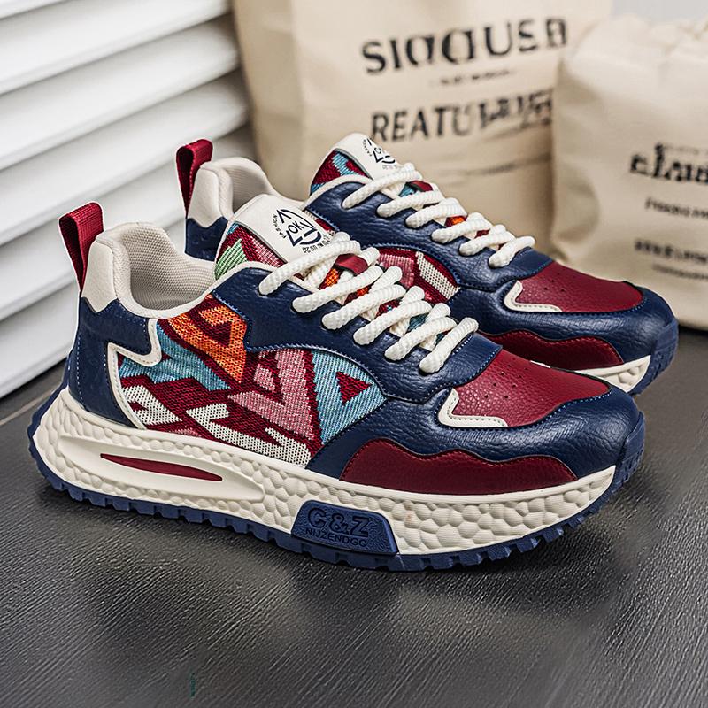 

Spring men s shoes platform sneakers, three colors 44