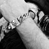 New Fashion Versatile Punk Retro Skull Cuban Bracelet Trendy Men's Fashion Watch Chain Jewelry