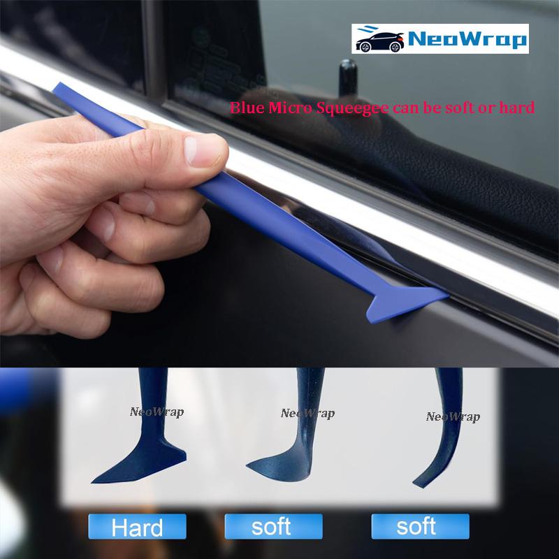 Upgraded Car Micro Squeegee Curves Slot Tint Tool Set Different Hardness Gasket Squeegee for Installing Auto Wraps Film Stickers