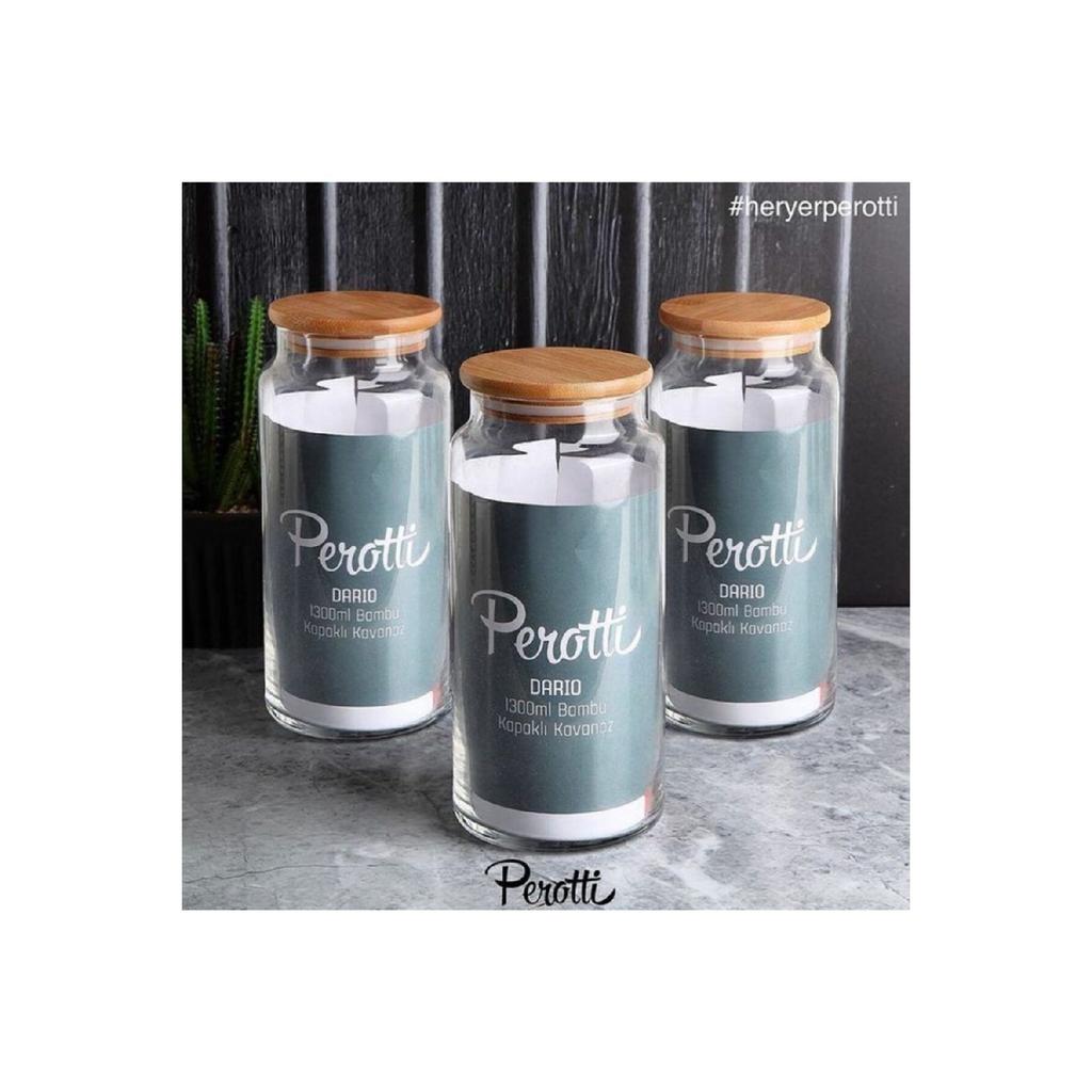 Set Of 6 Vacuumed Large Size 1300ml Jars With Bamboo Lids