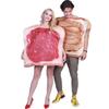 Dorosły Unisex Funny Food Masło Orzechowe i Galaretki Kostium Pary Halloween Cosplay Party Fancy Dress Outfit!