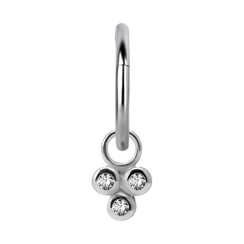 Charms - Zircons - Silver - D-055