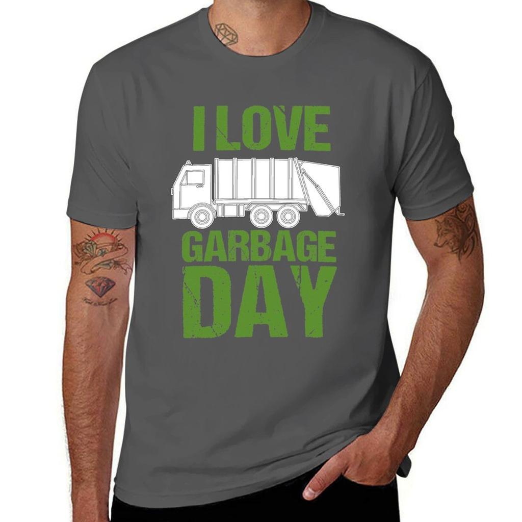 I Love Garbage Day Shirt Cool Little Junk Lover Tshirt Big And Tall Gym Tshirt